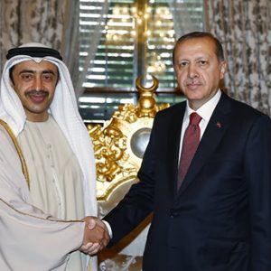 أردوغان يلتقي وزير الخارجية الإماراتي في إسطبنول