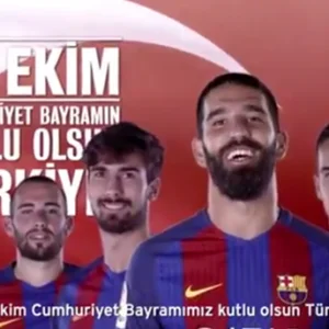 نادي برشلونة الإسباني يهنئ تركيا بعيد الجمهورية