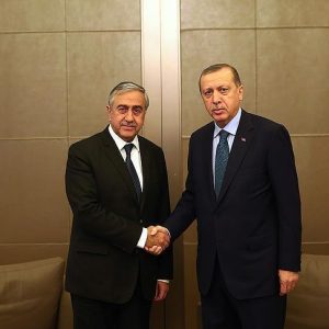 أردوغان يستقبل رئيس جمهورية شمال قبرص التركية
