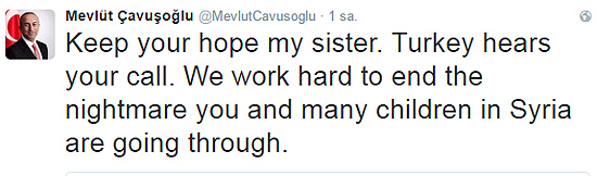 جاويش أوغلو يحاور "أيقونة حلب" على تويتر 9