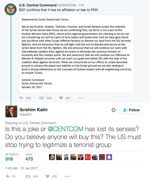 الرئاسة التركية: هل فقدت القيادة المركزية للجيش الأمريكي عقلها 1