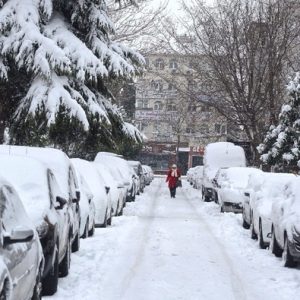 شاهد بالصور العاصفة الثلجية في اسطنبول 5