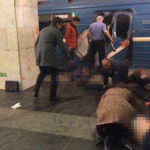 قتلى وجرحى جراء تفجير مزدوج في مترو سان بطرسبورغ الروسية