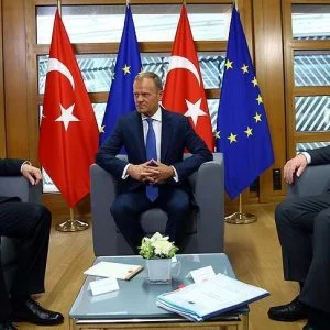 أردوغان يلتقي رئيسي مجلس الاتحاد الأوروبي والمفوضية