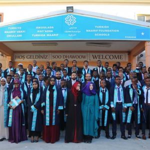 “وقف المعارف” التركية يخرج دفعة أولى من ثانوية مدارسه بالصومال