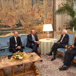 جاويش أوغلو يجتمع برئيسي الدولة والحكومة الإيطالية