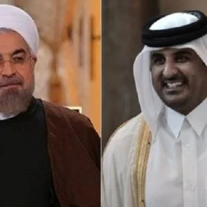 روحاني يهاتف تميم ويؤكد وقوف إيران إلى جانب قطر