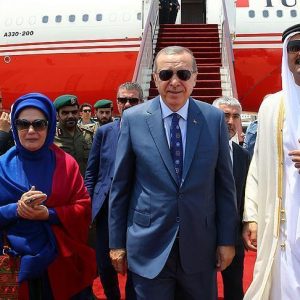 قطر تغرد احتفاءً بالرئيس التركي