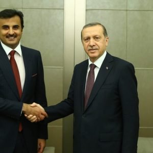 أردوغان يبحث مع أمير قطر تطورات الوضع في ليبيا والعراق
