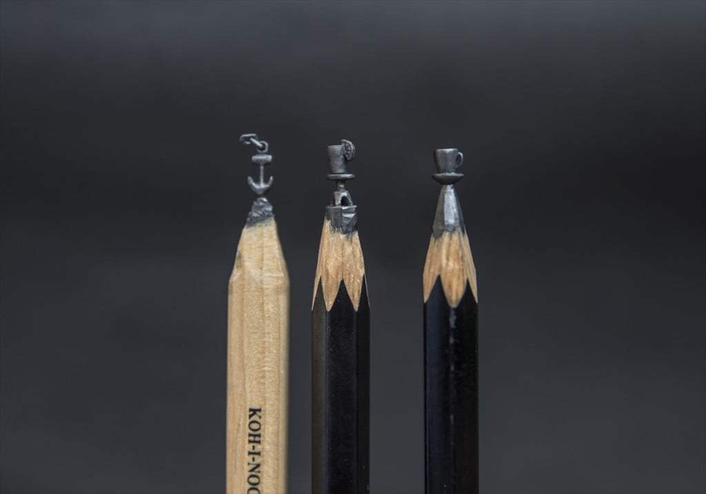 بالصور.. تركي يبدع في النحت على أقلام الرصاص 37