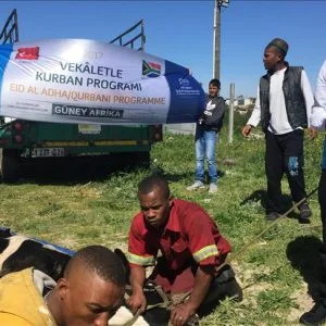 تركيا توزع لحوم الأضاحي على 8500 أسرة في جنوب إفريقيا