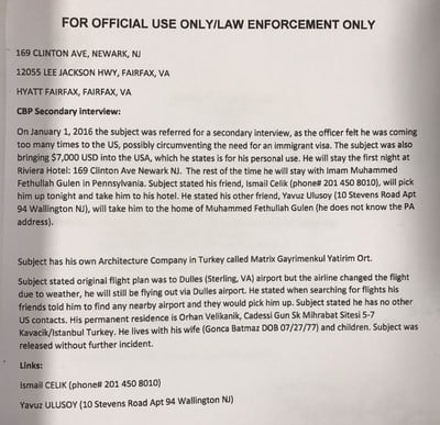 وثيقة امريكية تكشف تفاصيل جديدة عن العقل المدبر لانقلاب في تركيا 2 وثيقة امريكية تكشف تفاصيل جديدة عن العقل المدبر لانقلاب في تركيا 1