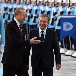 أردوغان يستقبل نظيره الأوزبكي بمراسم رسمية !