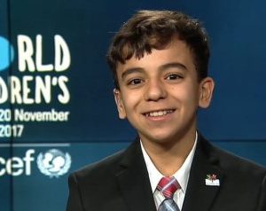 طفل سوري بكندا يتم اختياره لتمثيل أطفال العالم..