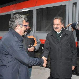تركيا وصول أول رحلة قطار على خط “باكو – تبليسي – قارص”