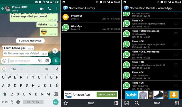 هكذا يمكنك قراءة الرسائل المحذوفة على الواتس أب. 3