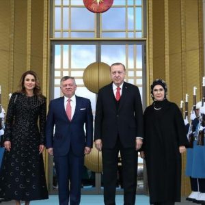 أردوغان يستقبل العاهل الأردني في أنقرة