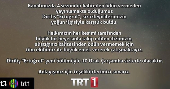 خبر صادم لعشاق "ارطغرل" 1