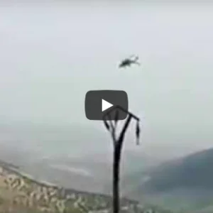 فيديو اسقاط المروحية التركية واستشهاد عسكريين كانا على متنها