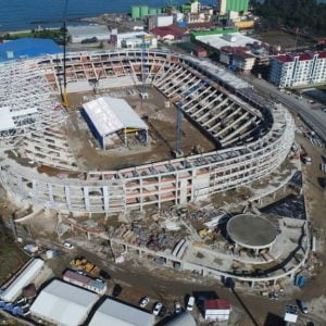 الانتهاء من أعمال البناء في ملعب أوردو لكرة القدم شمالي تركيا(صور)