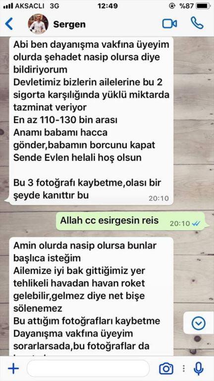 وصايا مؤثرة جدا لجنود اتراك استشهدوا في عفرين 1