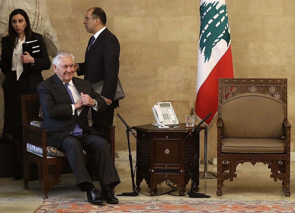 دش بارد من لبنان لوزير الخارجية الامريكي 1