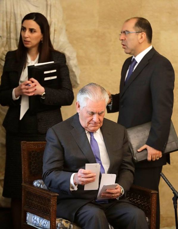 دش بارد من لبنان لوزير الخارجية الامريكي 3