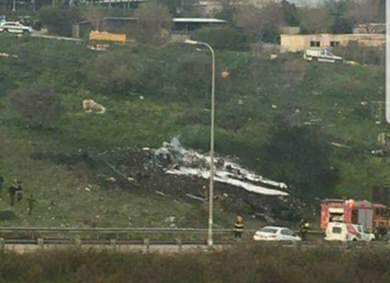 إسقاط طائرة إسرائيلية من طراز إف 16 بالجولان المحتل (صور) 7