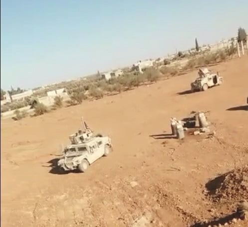 شاهد.. القوات الأمريكية تحرس منبج بالتعاون مع بي كا كا الارهابي 3