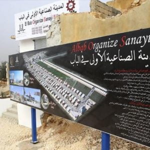 تركيا تضع حجر أساس أول مدينة صناعية بمنطقة الباب شمالي سوريا