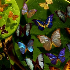 50 نوعًا من الفراشات الاستوائية في حديقة تركية(صور)