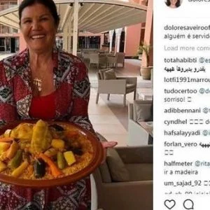 والدة رونالدو تحتفل بمقصية نجلها بتناول أكلة عربية شهيرة