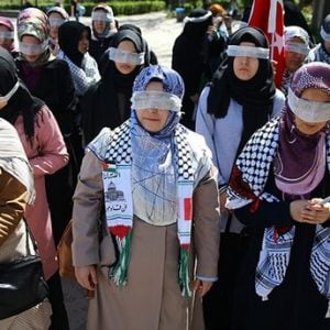 أتراك يتظاهرون في أنقرة دعماً لمسيرات العودة الكبرى في غزة