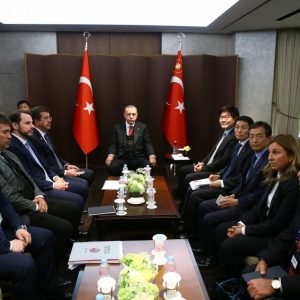 الرئيس أردوغان يستقبل مسؤولي شركات كورية جنوبية في سيول