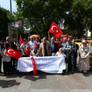 مظاهرة في أنقرة للتنديد بانتهاكات الاحتلال الإسرائيلي ضد الفلسطينيين