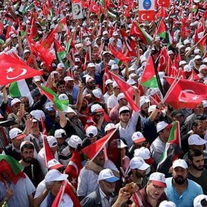 نصف مليون مشارك في تجمع نصرة القدس بإسطنبول “فيديو”