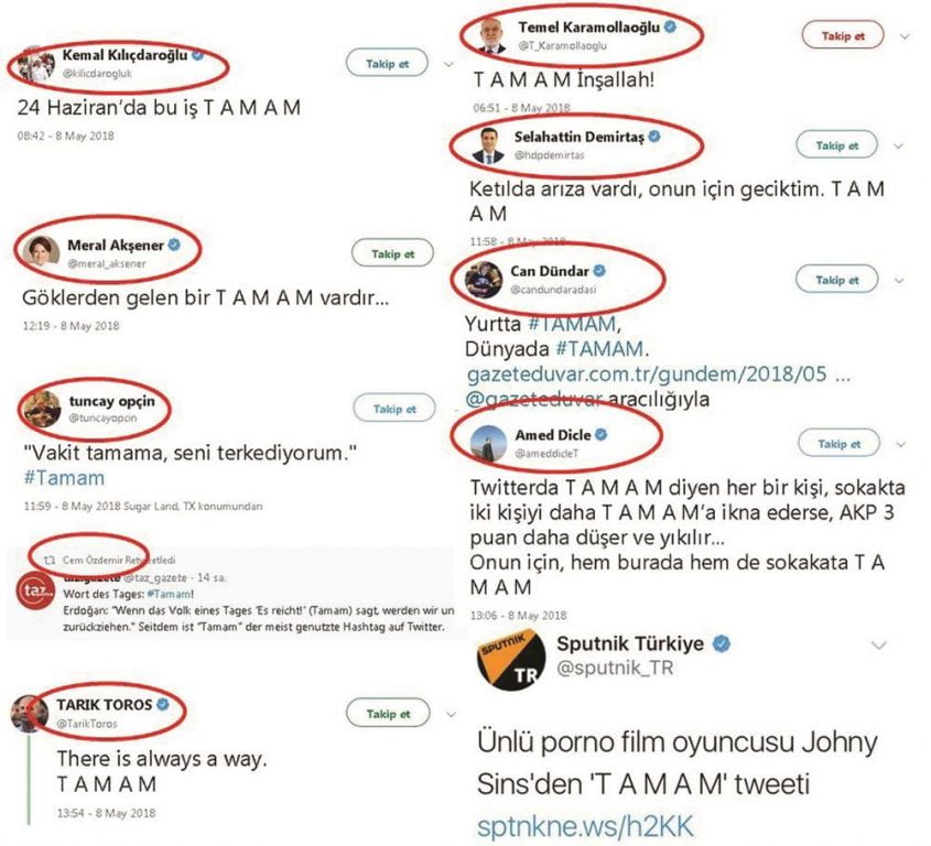 ما قصة هاشتاق "#TAMAM" الذي لجأت اليه المعارضة التركية 2 ما قصة هاشتاق "#TAMAM" الذي لجأت اليه المعارضة التركية 1