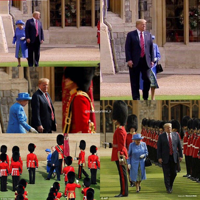 بالفيديو والصور.. 3 سقطات لترامب أمام ملكة بريطانيا 2 بالفيديو والصور.. 3 سقطات لترامب أمام ملكة بريطانيا 1