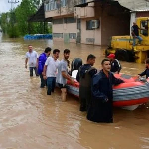 أمطار مفاجئة علي أوردو التركية تتسبب بأضرار كبيرة