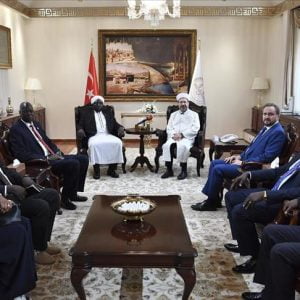 رئيس الشؤون الدينية التركية يستقبل وفد المجلس الإسلامي لدولة جنوب السودان