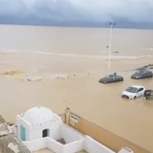 فيديو| مشهد يحبس الأنفاس.. الأمطار الغزيرة تحوّل ولاية تونسية كاملة لنهرٍ جارف مدمّر