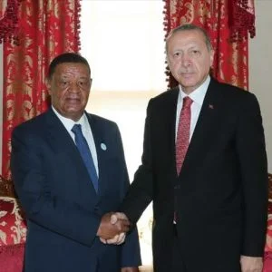 أردوغان يلتقي نظيره الإثيوبي