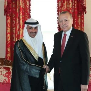 أردوغان يستقبل رئيس مجلس الأمة الكويتي