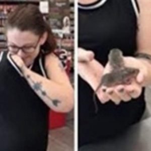 بالفيديو: امرأة تحمل فئران في مكان حساس تثير ذعر المتسوقين!!