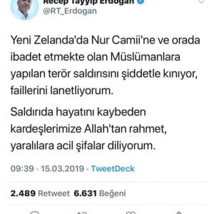 أردوغان يعلق على الهجوم الإرهابي الذي استهدف المسلمين في نيوزيلندا 1