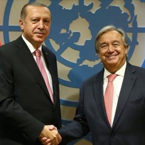 الرئيس أردوغان يبحث مع الأمين العام للأمم المتحدة التوتر الباكستاني الهندي والملف السوري