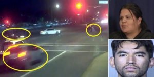 فيديو حادث متعمد.. امرأة تصدم سيارتها بأخرى وتوقف دهس أسرة كاملة