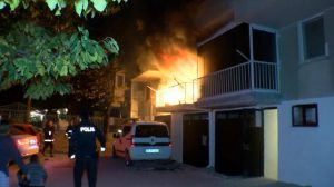 حريق يلتهم منزل بالكامل في العاصمة انقرة