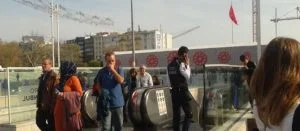 حريق في مترو تقسيم