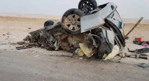 وفاة عروس و3 من أهلها ليلة زفافها في حادث مروع